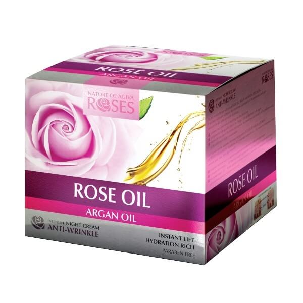 ELLEMARE Noční pleťový krém proti vráskám Roses and Argan Oil (Anti-Wrinkle Night Cream) 30 ml + 2 měsíce na vrácení zboží