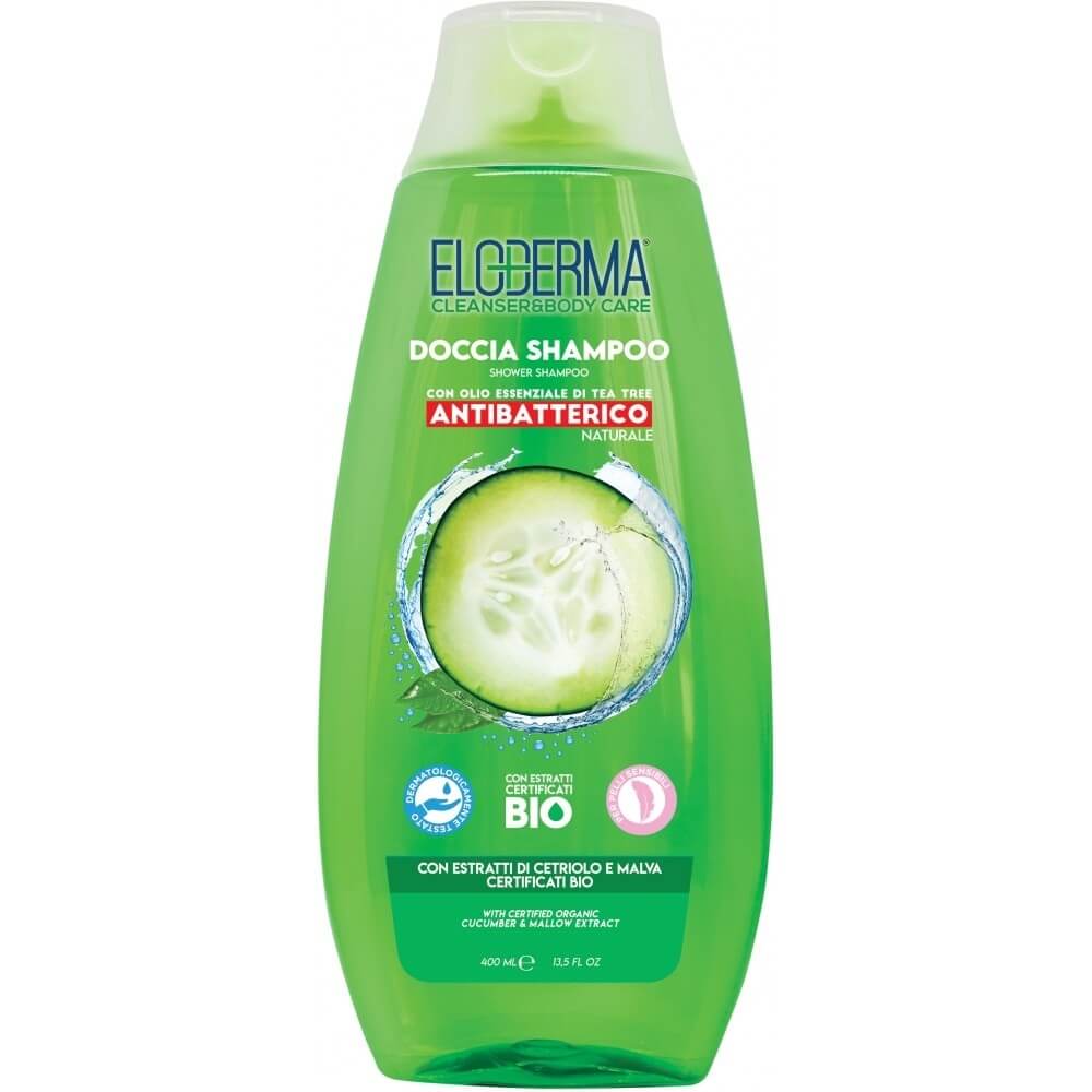 Zobrazit detail výrobku Eloderma Sprchový šampon s výtažkem z okurky a slézu (Shower Shampoo) 400 ml