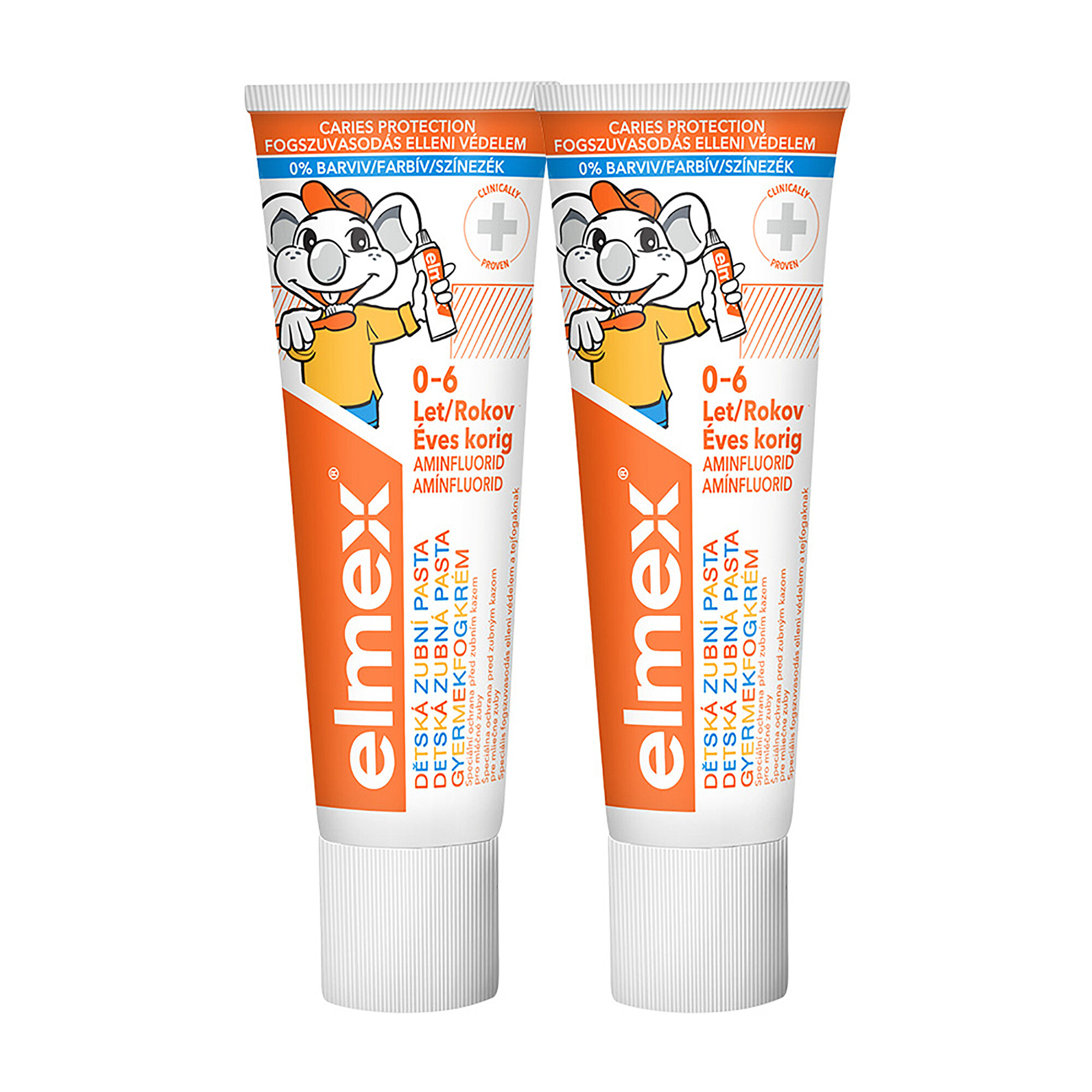 Elmex Caries Protection Kids zubná pasta pre deti 2 x 50 ml