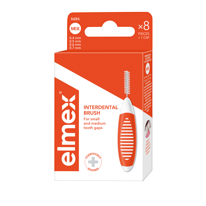 Elmex Interdental Brush medzizubné kefky Sizes mix 8 ks