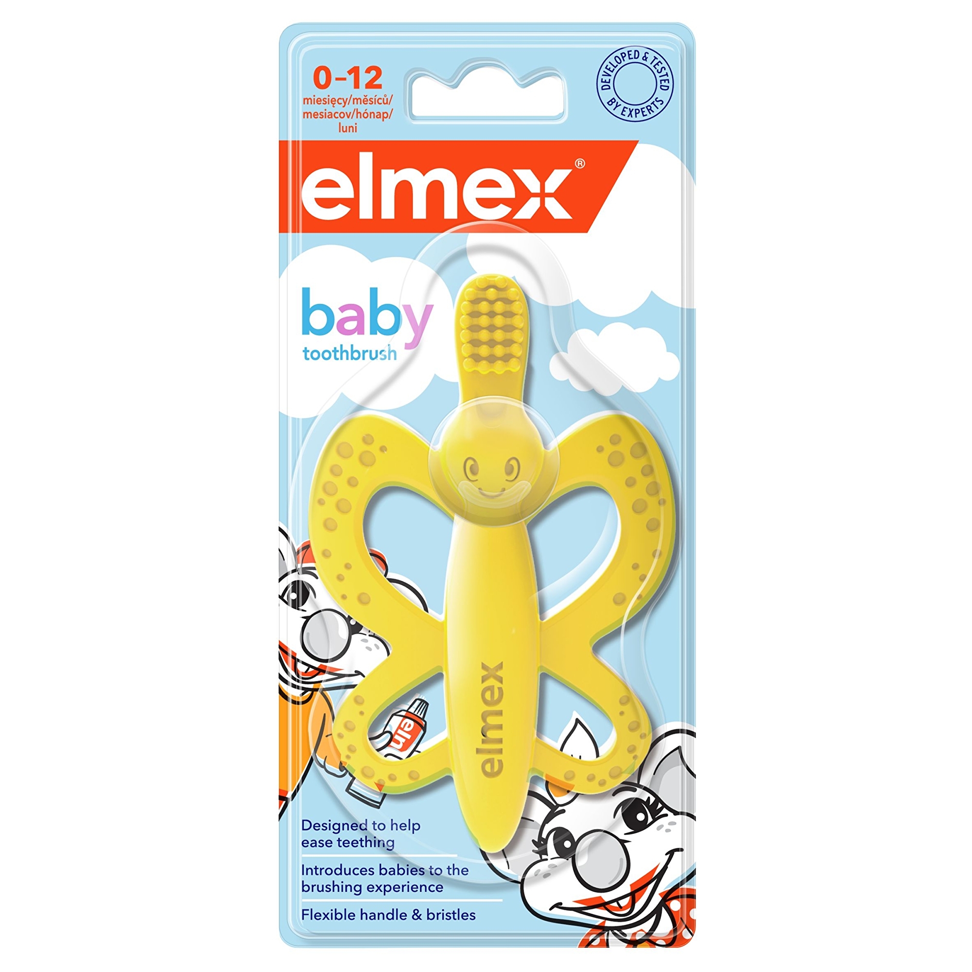 Elmex Zubní kartáček/kousátko pro děti ve věku 0-1 let 1 ks