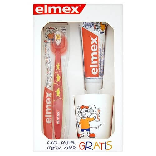 Elmex Sada pre dokonale čisté zuby pre deti ( Kids Set) + 2 mesiace na vrátenie tovaru