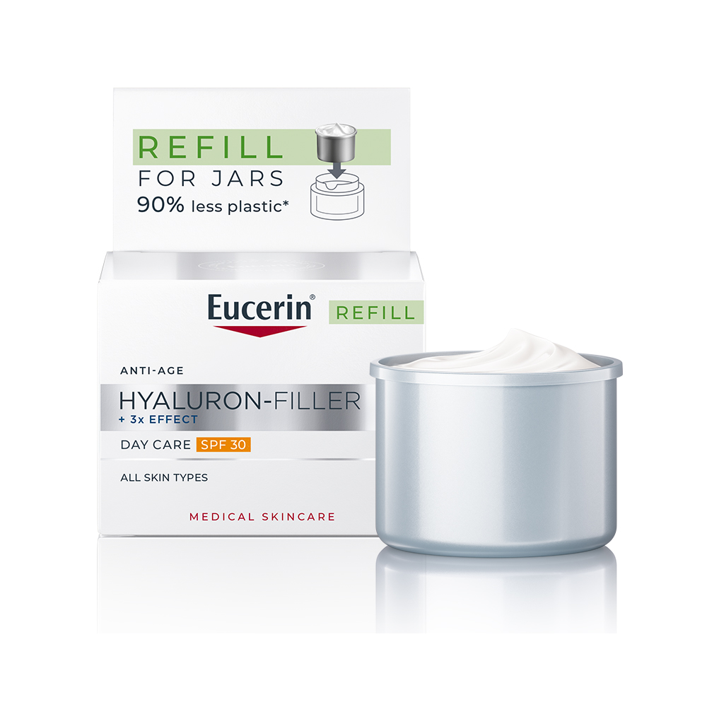 Eucerin Náhradná náplň do denného krému pre zrelú pleť SPF 30 Hyaluron-Filler+3x Effect (Day Care Refill) 50 ml