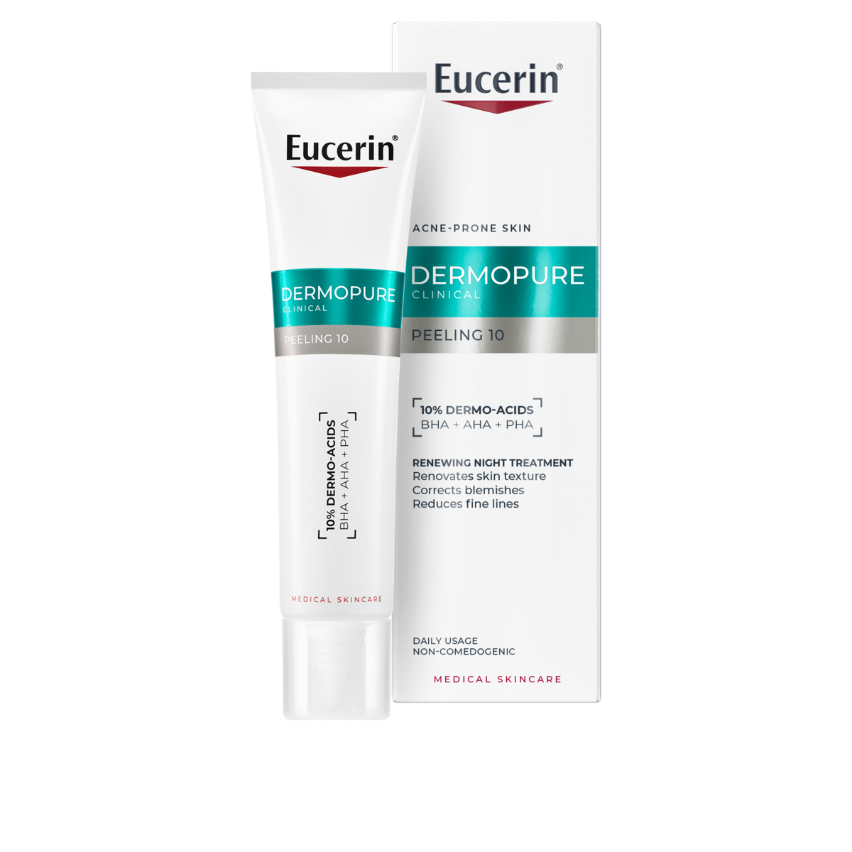 Eucerin Peeling na problematickú pleť DermoPure Clinical (Renewing Night Treatment) 40 ml