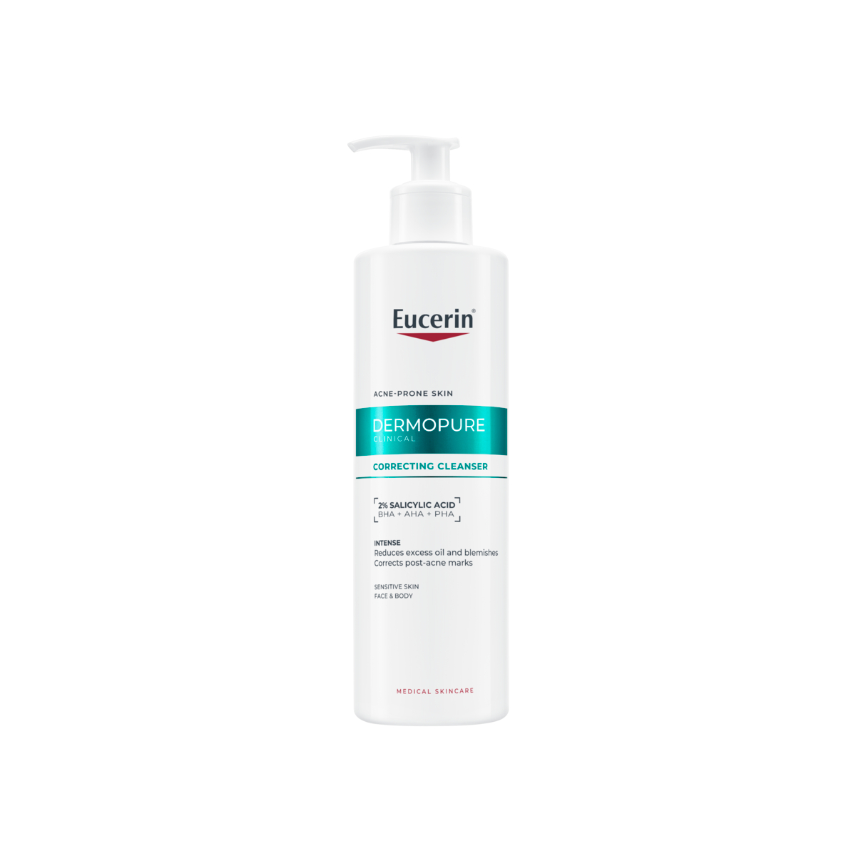 Eucerin Čistiaci gél na problematickú pleť DermoPure Clinical (Correcting Cleanser) 400 ml