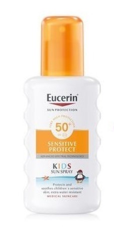 Levně Eucerin Dětský sprej na opalování Sensitive Protect s velmi vysokou ochranou SPF 50+ 200 ml