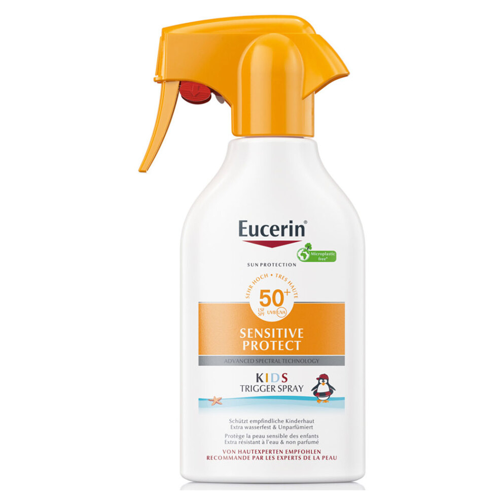 Levně Eucerin Dětský sprej na opalování SPF 50+ Sensitive Protect Kids (Trigger Spray) 250 ml
