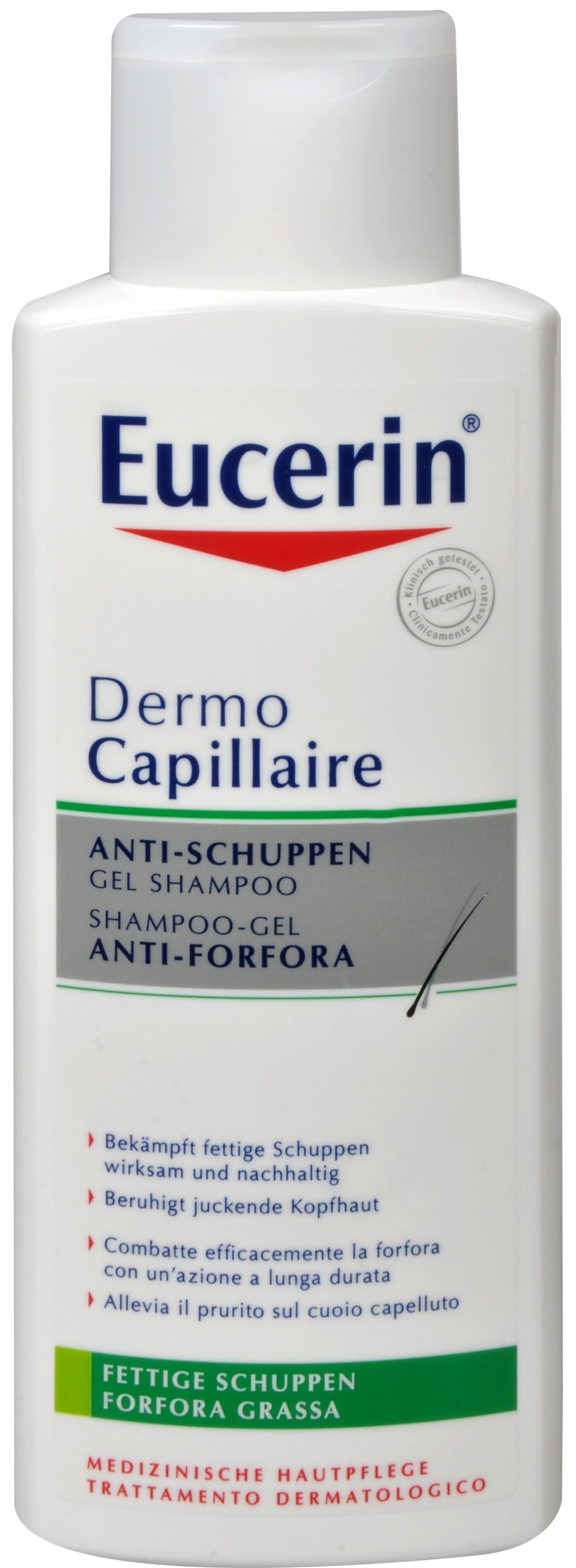 Zobrazit detail výrobku Eucerin Gelový šampon proti mastným lupům DermoCapillaire 250 ml