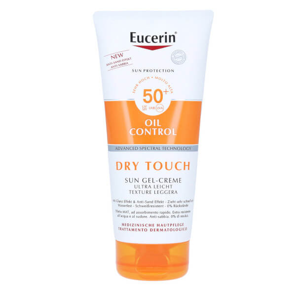 Levně Eucerin Krémový gel na opalování Dry Touch Oil Control SPF 50+ (Sun Gel-Creme) 200 ml
