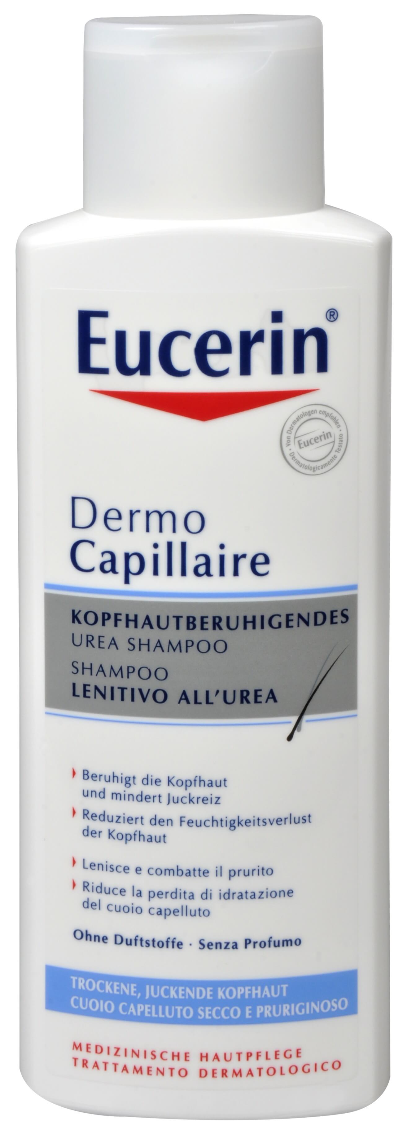Zobrazit detail výrobku Eucerin Šampon na vlasy pro suchou pokožku 5 % UREA Dermocapillaire 250 ml