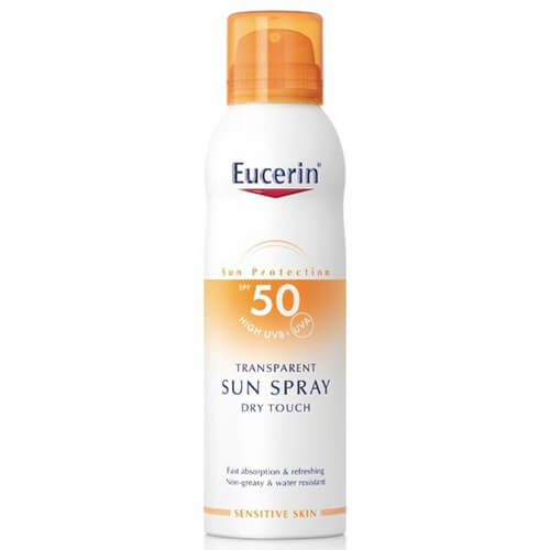Eucerin Transparentný sprej na opaľovanie Dry Touch SPF 50 200 ml