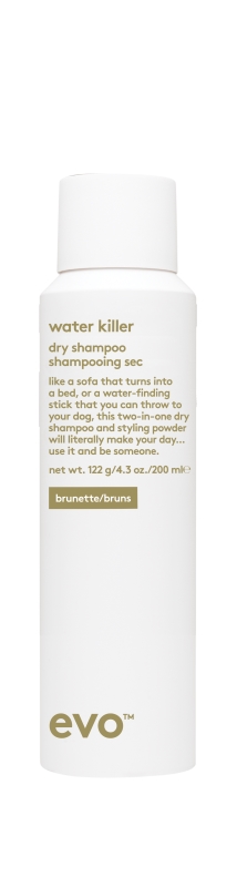 evo Suchý šampon pro tmavé vlasy Water Killer Brunette (Dry Shampoo) 200 ml