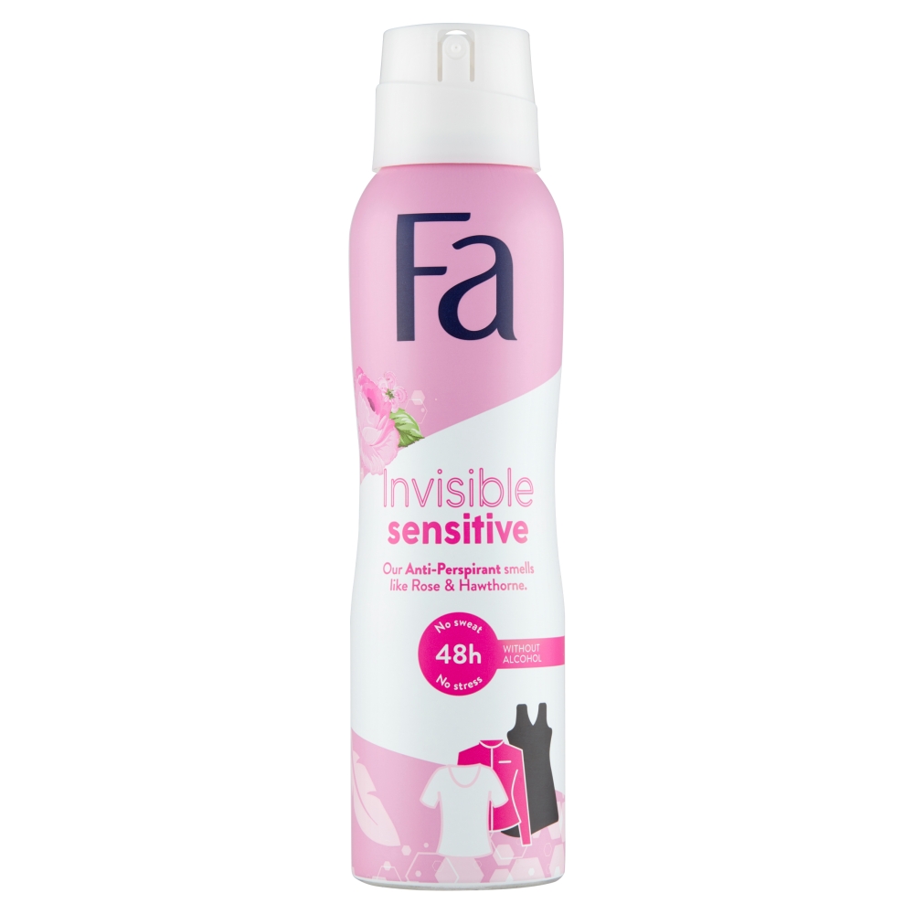 Fa Antiperspirant ve spreji Invisible Sensitive Rose & Hawthorne (Anti-perspirant) 150 ml