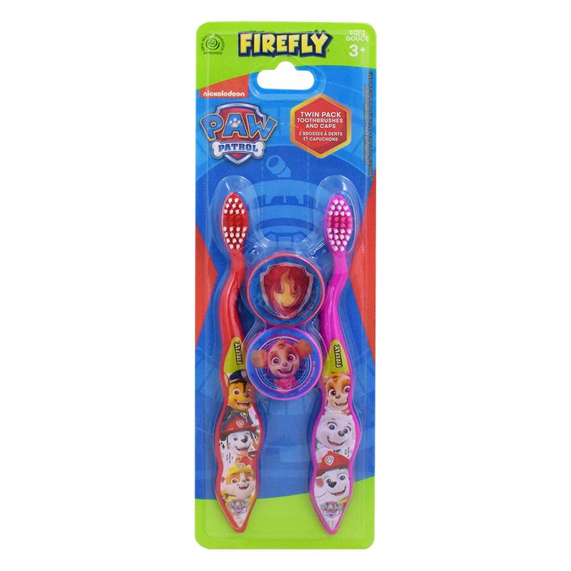 Firefly Dětský zubní kartáček s krytkou Paw Patrol Soft 2 ks