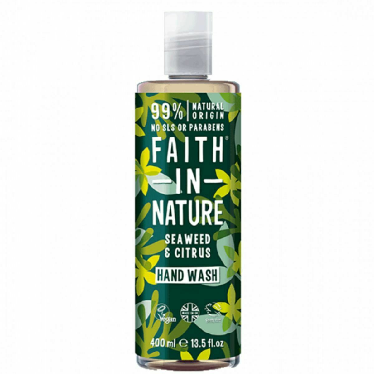Faith in Nature Antibakteriálne tekuté mydlo Morská riasa & Citrus (Hand Wash) 400 ml