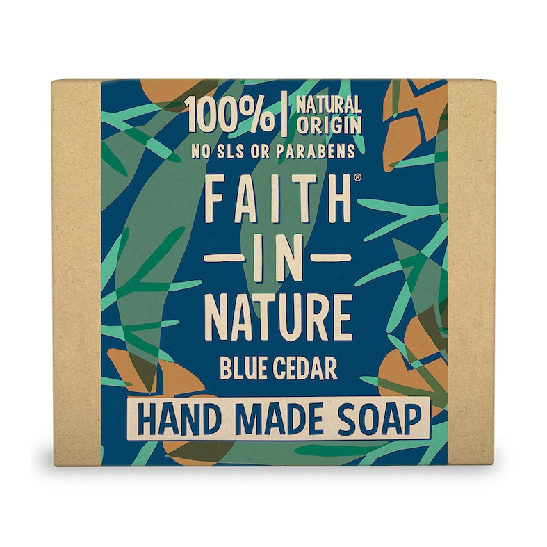 Faith in Nature Přírodní tuhé mýdlo Modrý cedr (Hand Made Soap) 100 g
