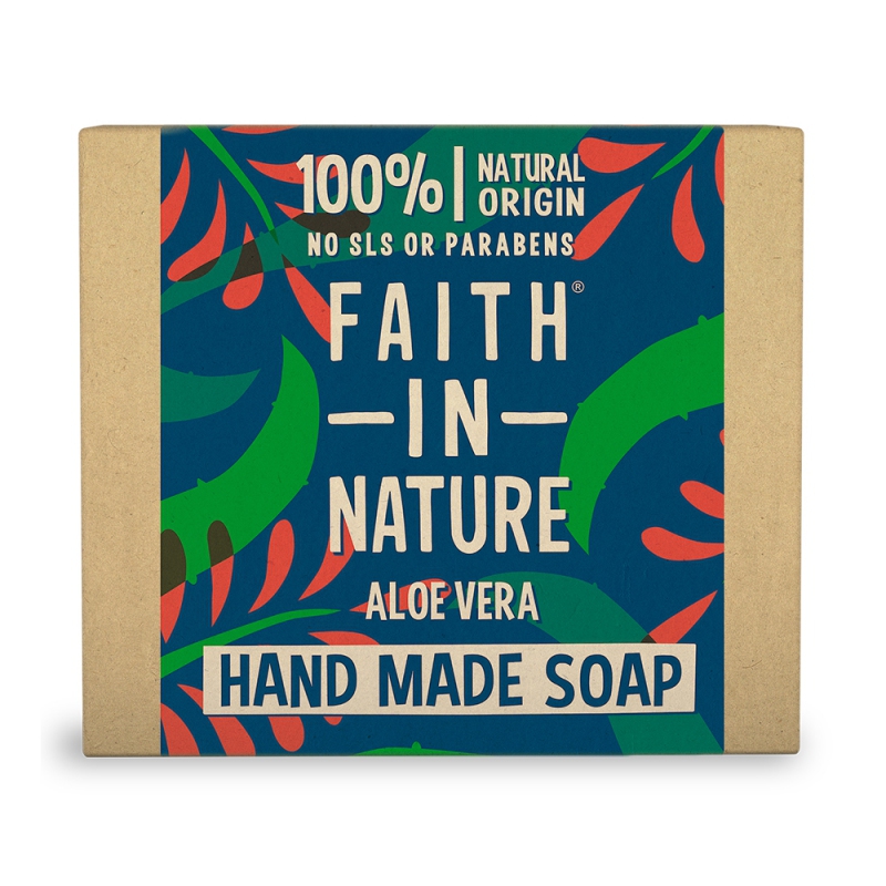 Faith in Nature Rostlinné tuhé mýdlo Aloe Vera (Hand Made Soap) 100 g