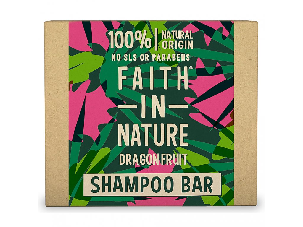 Faith in Nature Tuhý šampon pro slabé a poškozené vlasy Dračí ovoce (Shampoo Bar) 85 g