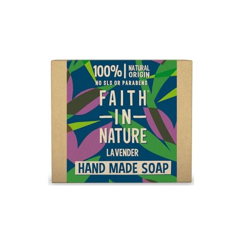 Faith in Nature Rostlinné tuhé mýdlo BIO Levandule (Hand Made Soap) 100 g