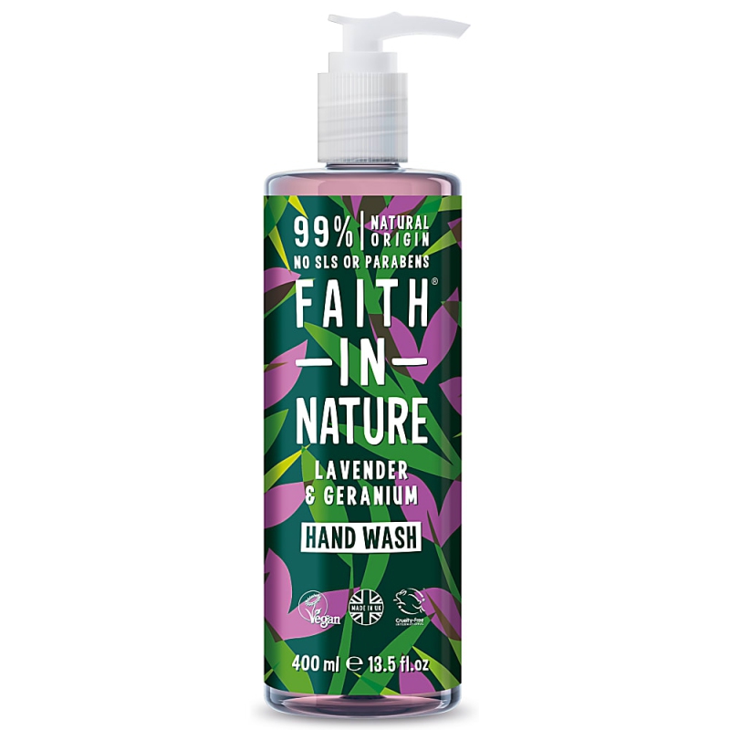 Zobrazit detail výrobku Faith in Nature Tekuté mýdlo na ruce Levandule a pelargonie (Hand Wash) 400 ml