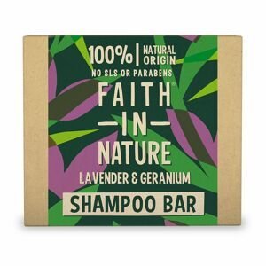 Faith in Nature Tuhý šampon Levandule a pelargonie (Shampoo Bar) 85 g
