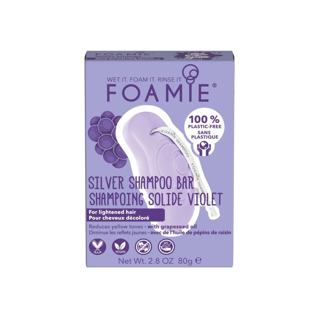 Zobrazit detail výrobku Foamie Tuhý šampon pro blond a odbarvené vlasy Silver Linings (Shampoo Bar) 80 g