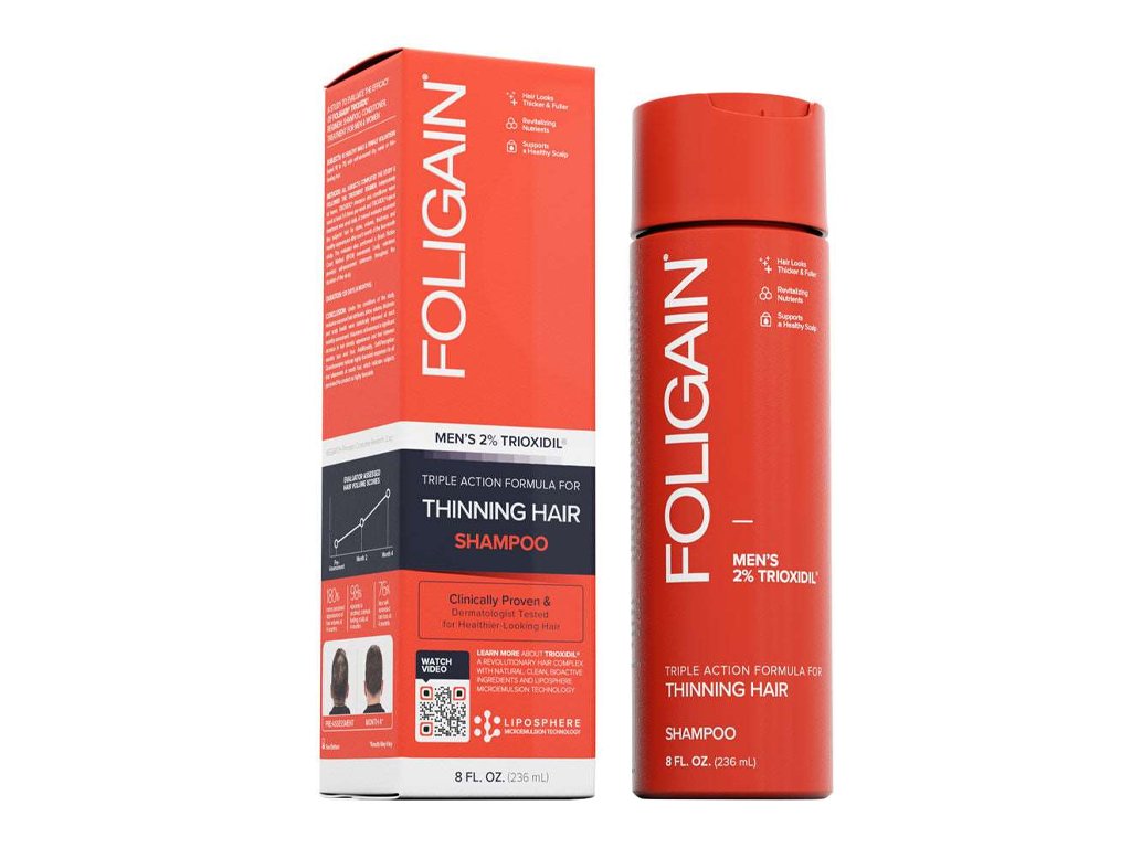 Foligain Šampon proti padání vlasů Triple Action (Men´s Shampoo) 236 ml