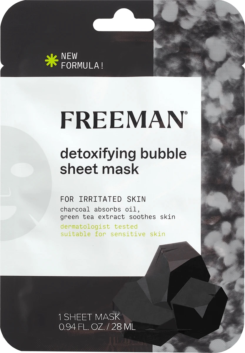 Freeman Detoxikační bublinková látková maska (Detoxifying Bubble Sheet Mask) 28 ml