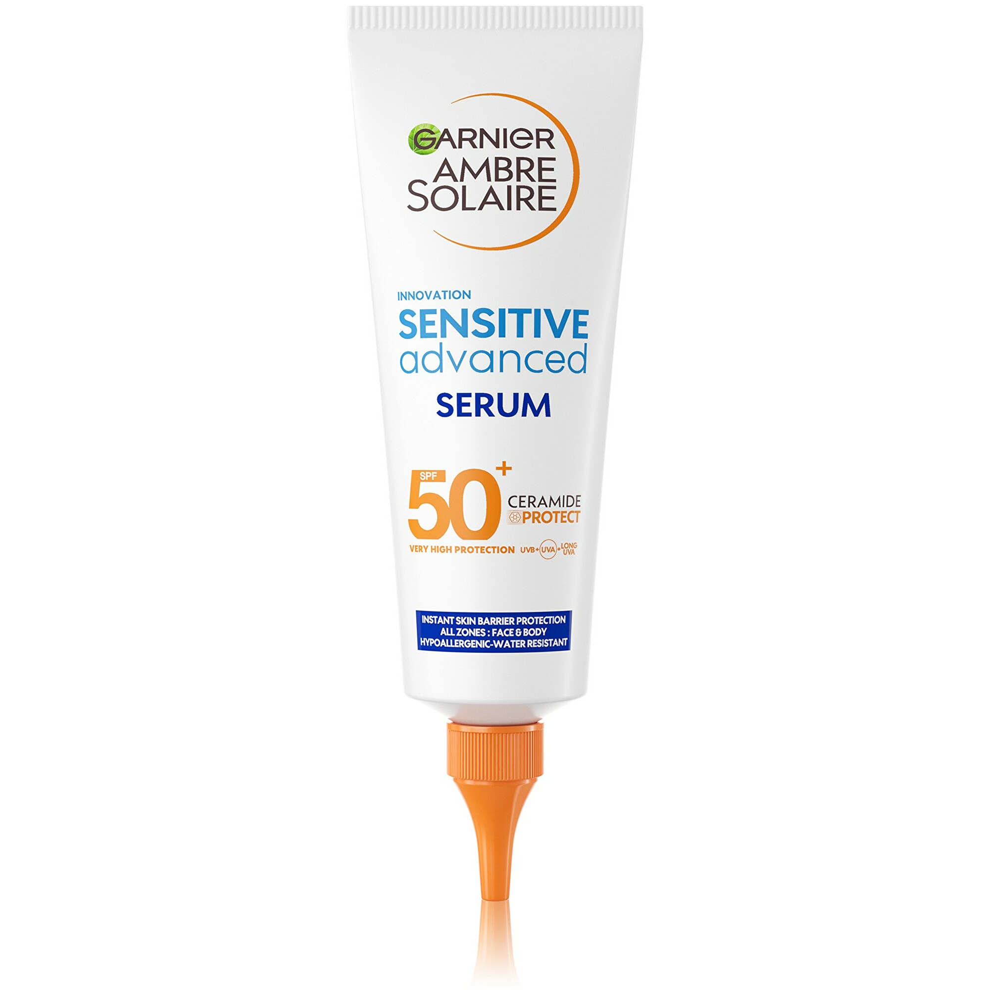 Garnier Ambre Solaire Sensitive Advanced ochranné sérum na telo SPF 50+ 125 ml