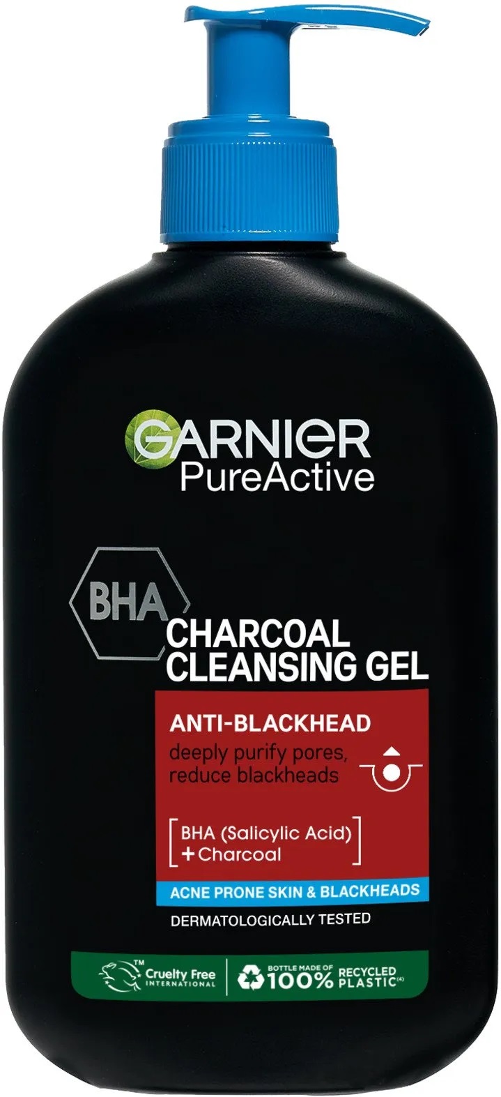 Levně Garnier Čisticí gel proti černým tečkám (Charcoal Cleansing Gel) 250 ml