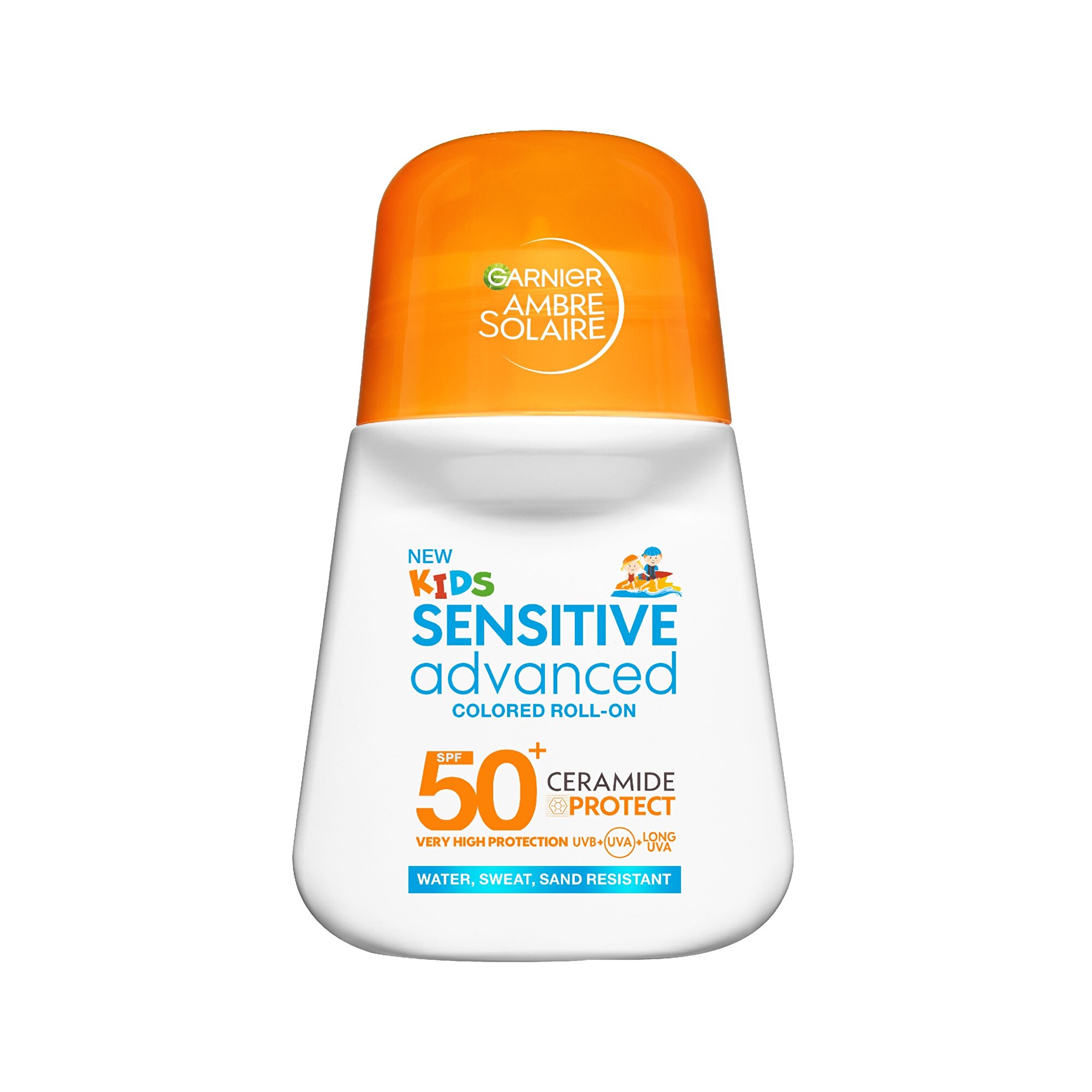Garnier Mléko na opalování SPF 50+ Sensitive Advanced Colored Roll-On 50 ml