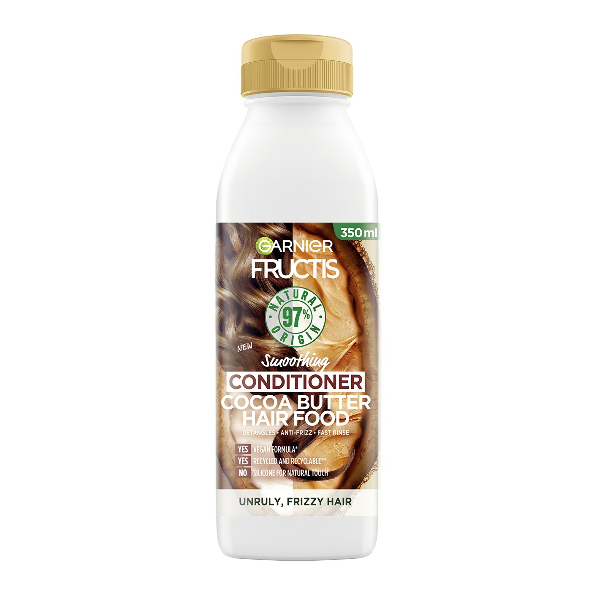 Garnier Uhladzujúci balzam pre nepoddajné vlasy Hair Food Cocoa Butter (Conditioner) 350 ml