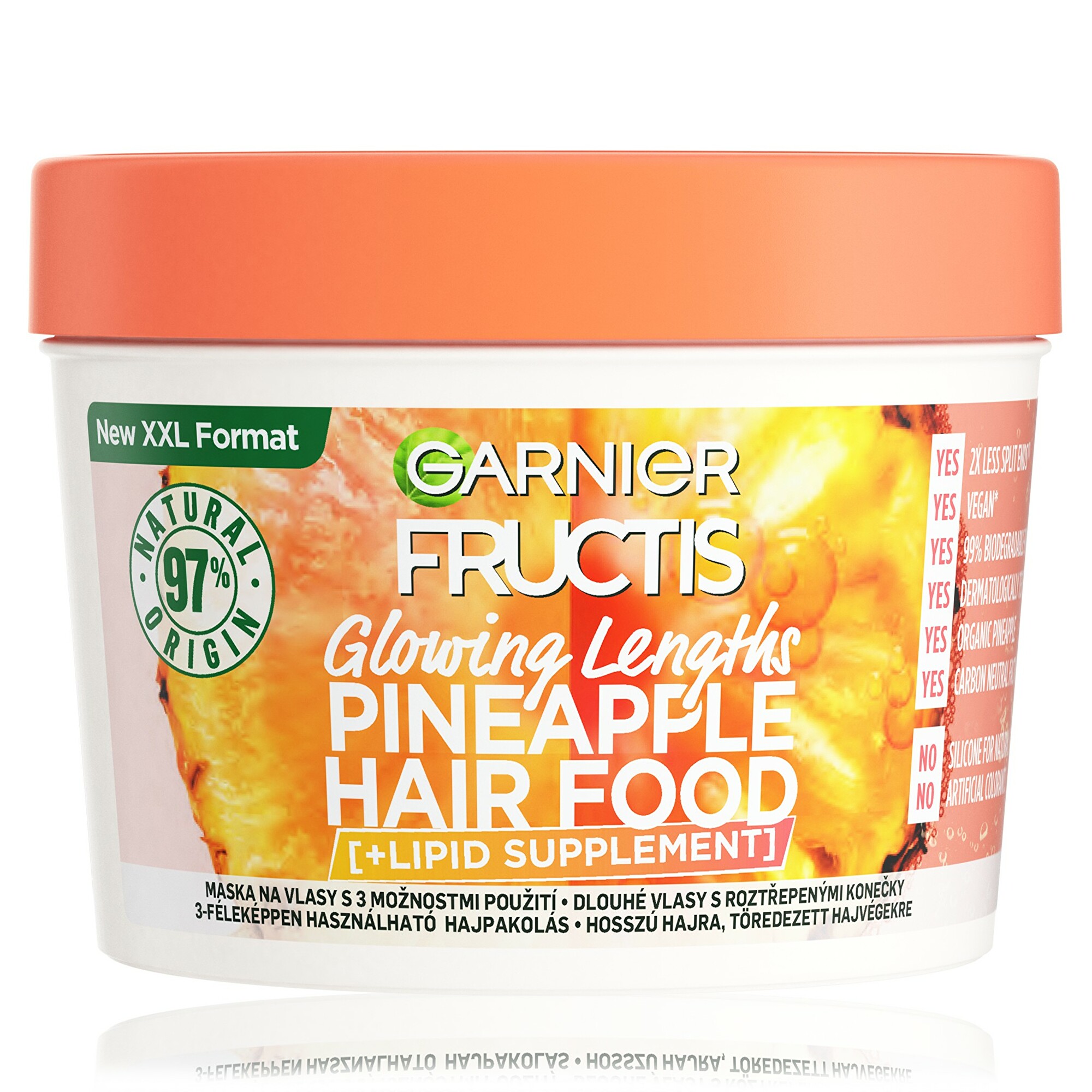 Levně Garnier Maska pro dlouhé vlasy Pineapple (Hair Food) 400 ml