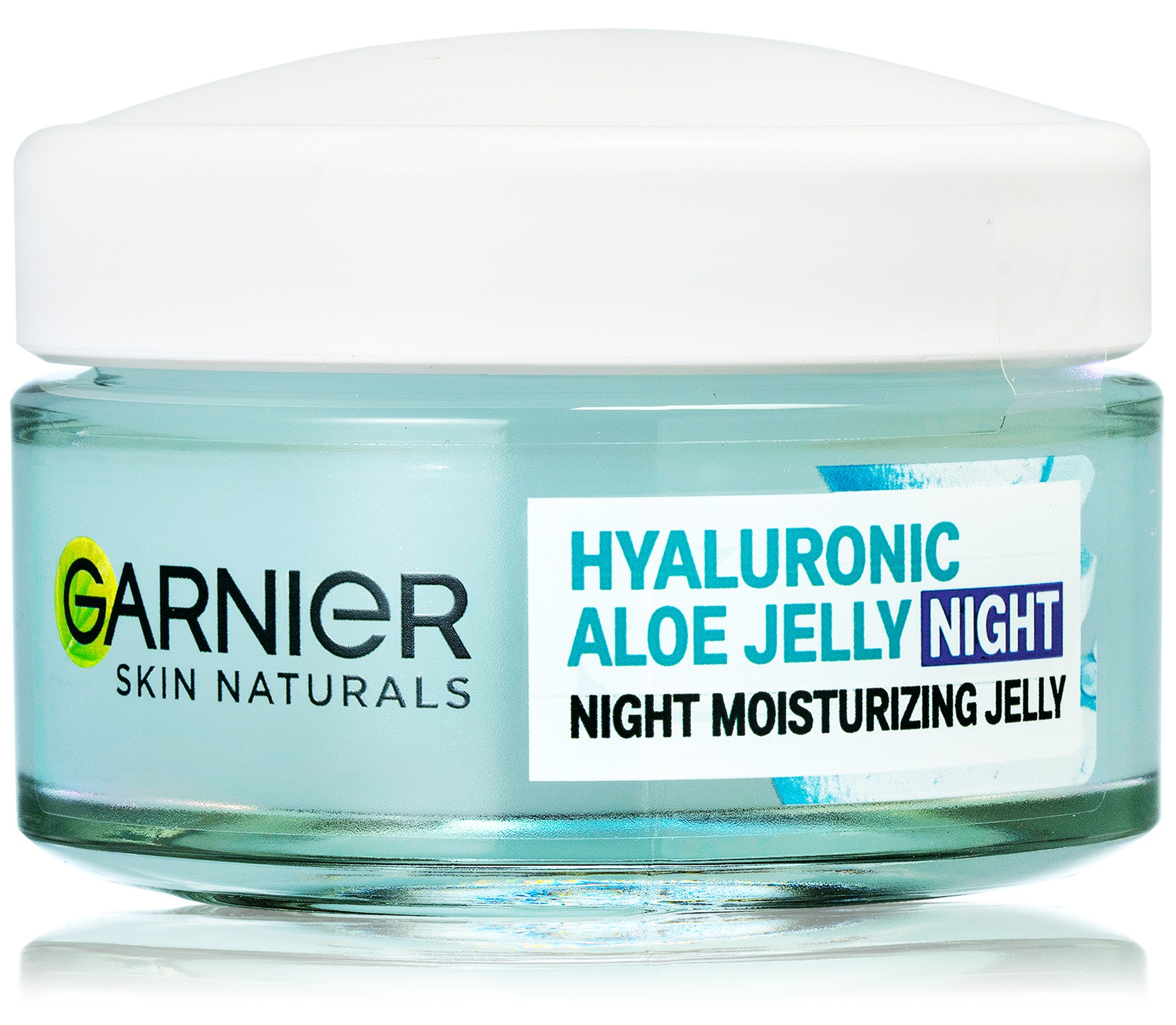 Garnier Hyaluronic Aloe Jelly nočný gélový krém pre hydratáciu a vyhladenie pleti 50 ml