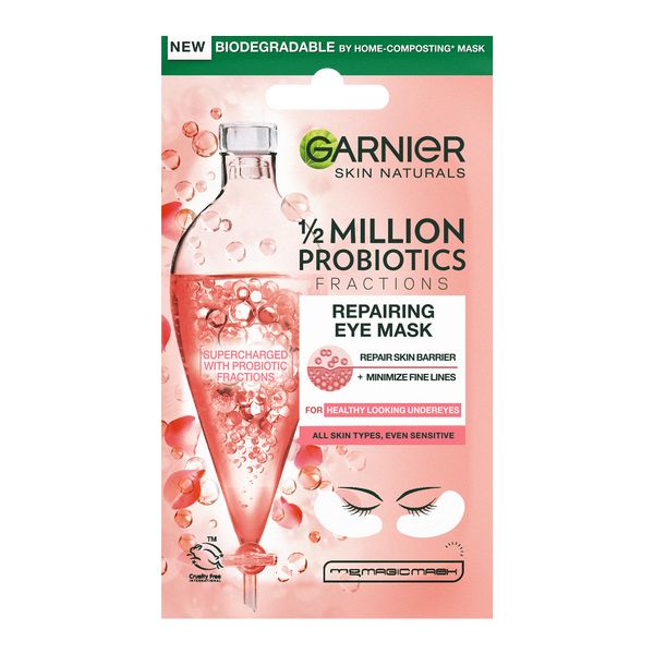 Garnier Regenerační oční textilní maska s probiotickými frakcemi Skin Naturals (Repairing Eye Mask) 6 g