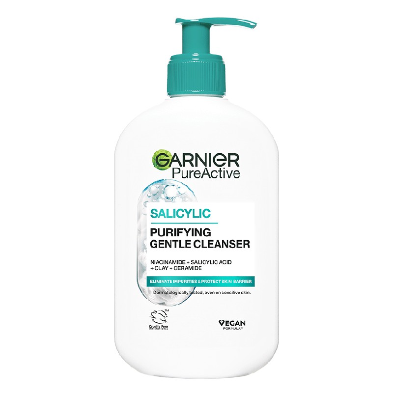 Garnier Hydratačný čistiaci gél proti nedokonalostiam pleti Pure Active (Hydrating Deep Cleanser) 250 ml