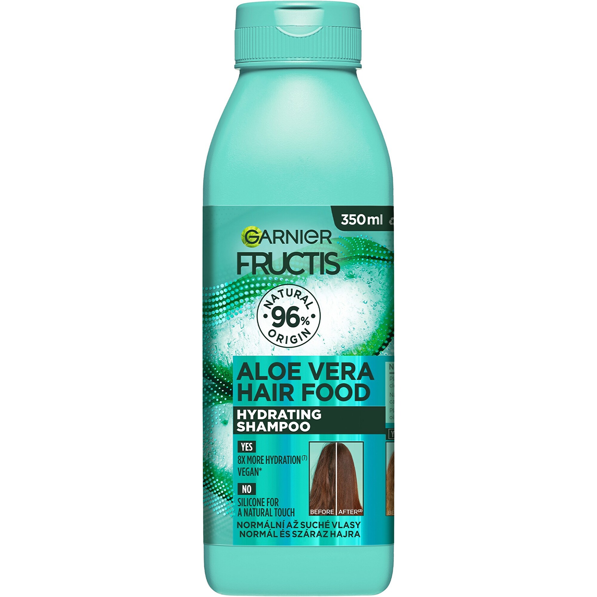 Levně Garnier Hydratační šampon pro normální a suché vlasy Fructis Hair Food (Aloe Vera Hydrating Shampoo) 350 ml