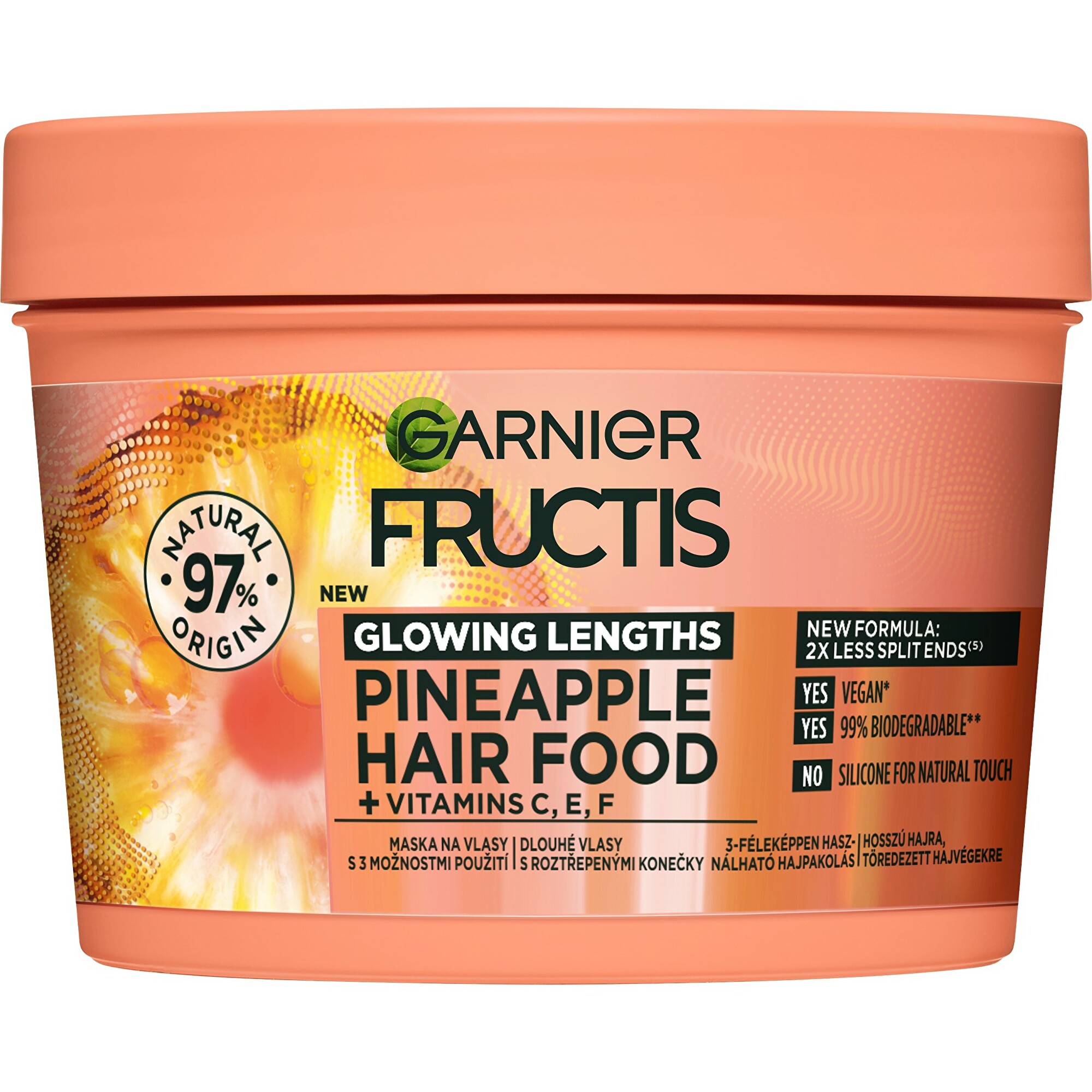 Levně Garnier Maska pro dlouhé vlasy Pineapple (Hair Food) 400 ml