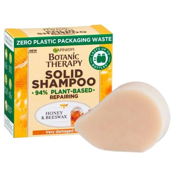 Garnier Botanic Therapy Honey & Beeswax Solid Shampoo 60 g šampón pre ženy na poškodené vlasy