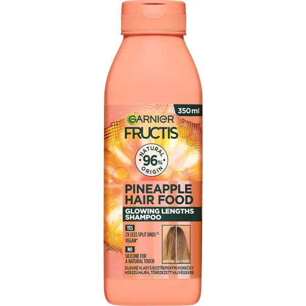 Levně Garnier Rozjasňující šampon pro dlouhé vlasy Pineapple Hair Food (Shampoo) 350 ml