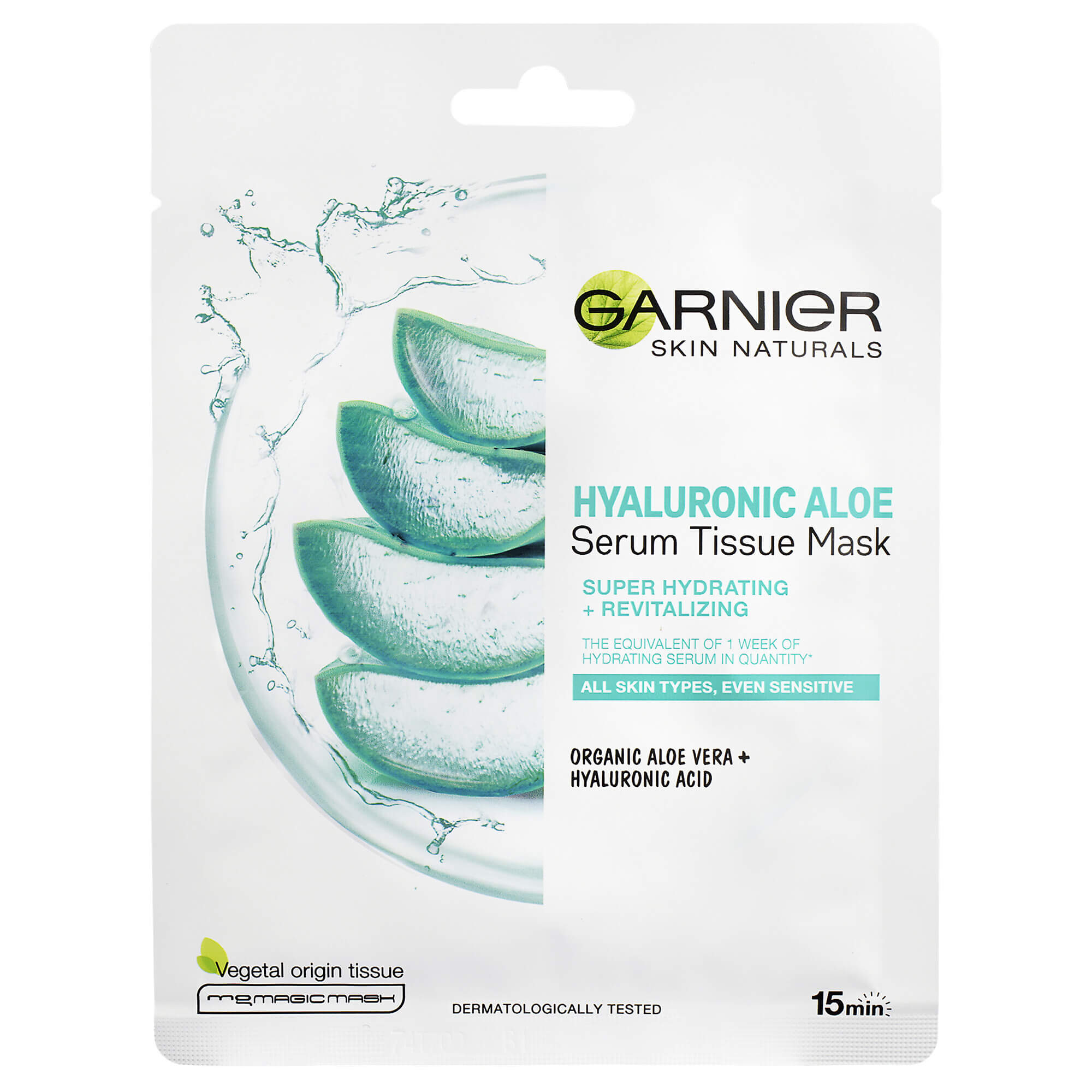 Garnier Textilní pleťová maska s aloe vera Hyaluronic Aloe (Serum Tissue Mask) 28 g