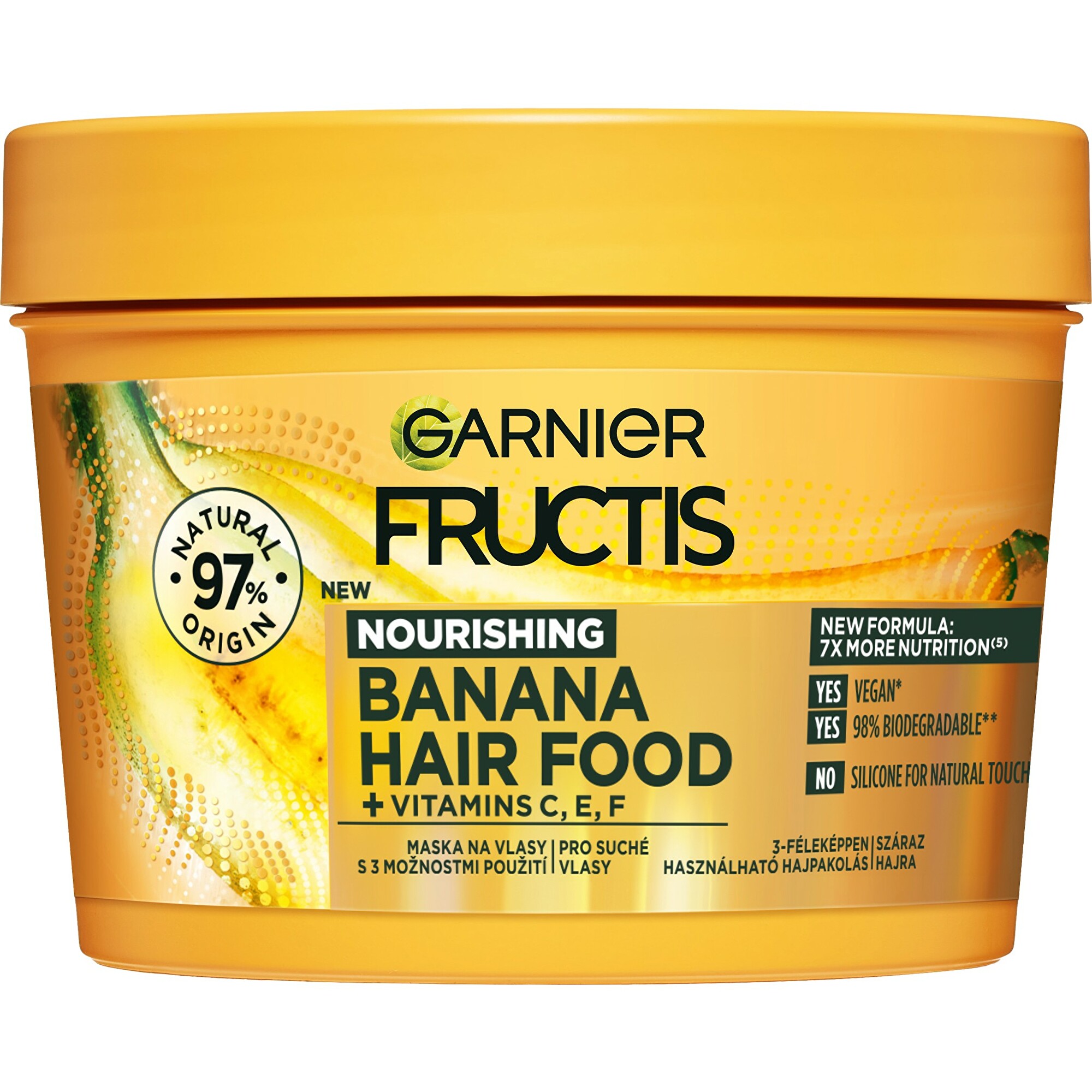 Levně Garnier Vyživující maska pro suché vlasy Banana (Hair Food) 400 ml