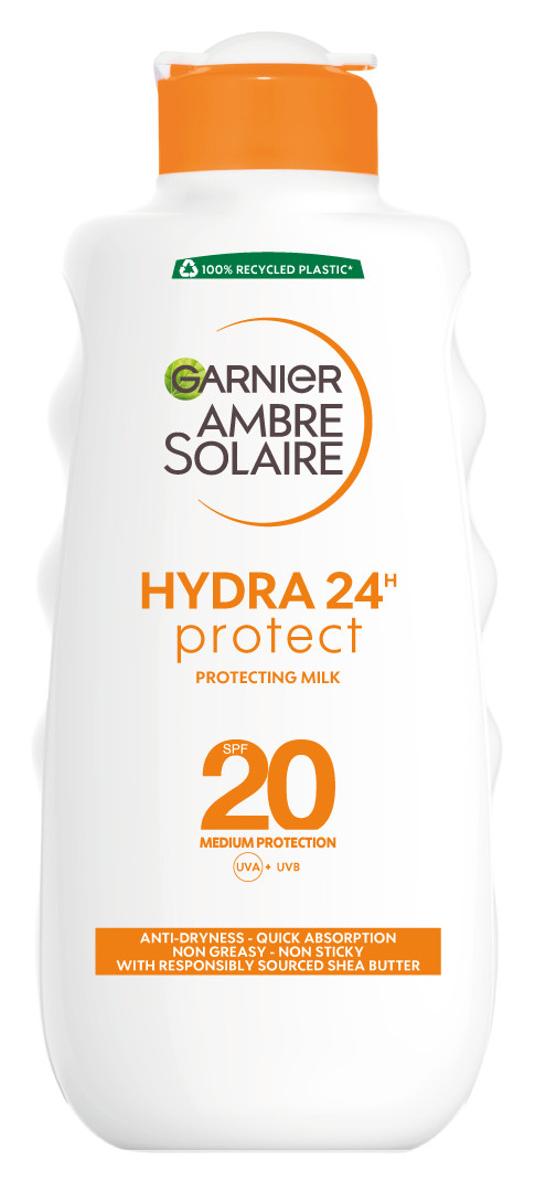 Garnier Ambre Solaire hydratačné mlieko na opaľovanie SPF 20 200 ml