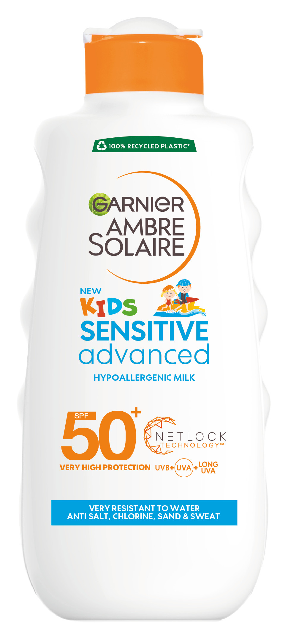 Garnier Opalovací mléko pro děti Ambre Solaire Resisto Kids SPF 50+ (Very High Protection Moisturising Lotion) 200 ml