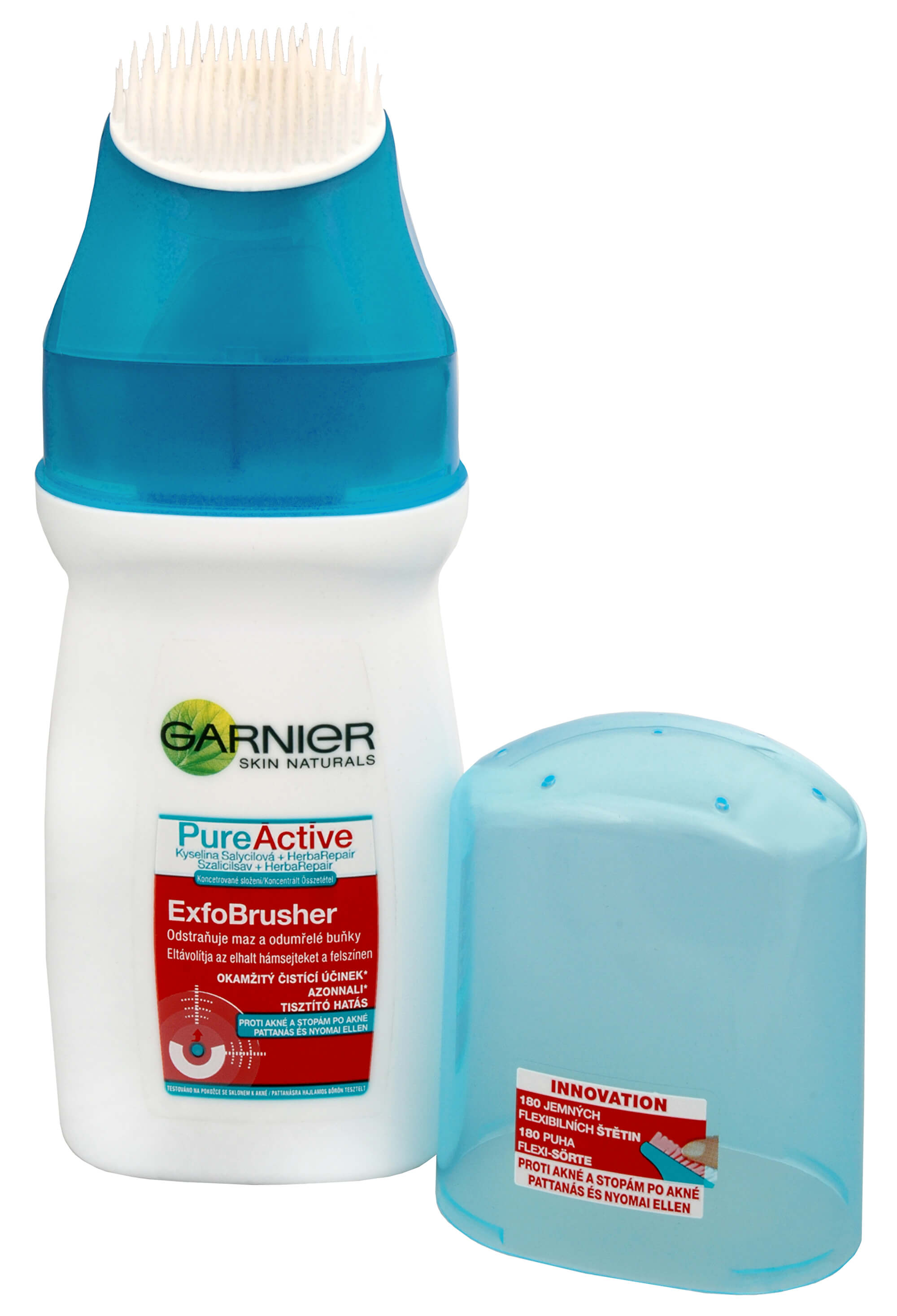 Garnier PureActive čisticí gel s kartáčkem ExfoBrusher 150 ml