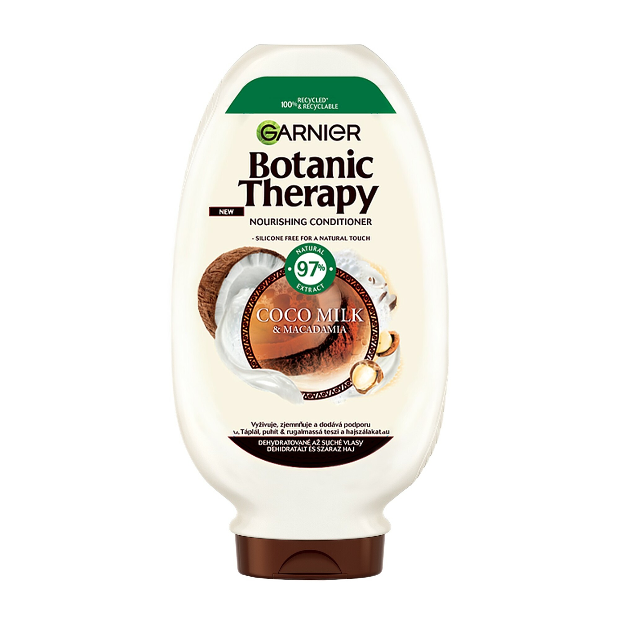 Garnier Vyživující a zvláčňující kondicionér pro suché a hrubé vlasy Botanic Therapy (Coco Milk & Macadamia Conditioner) 200 ml