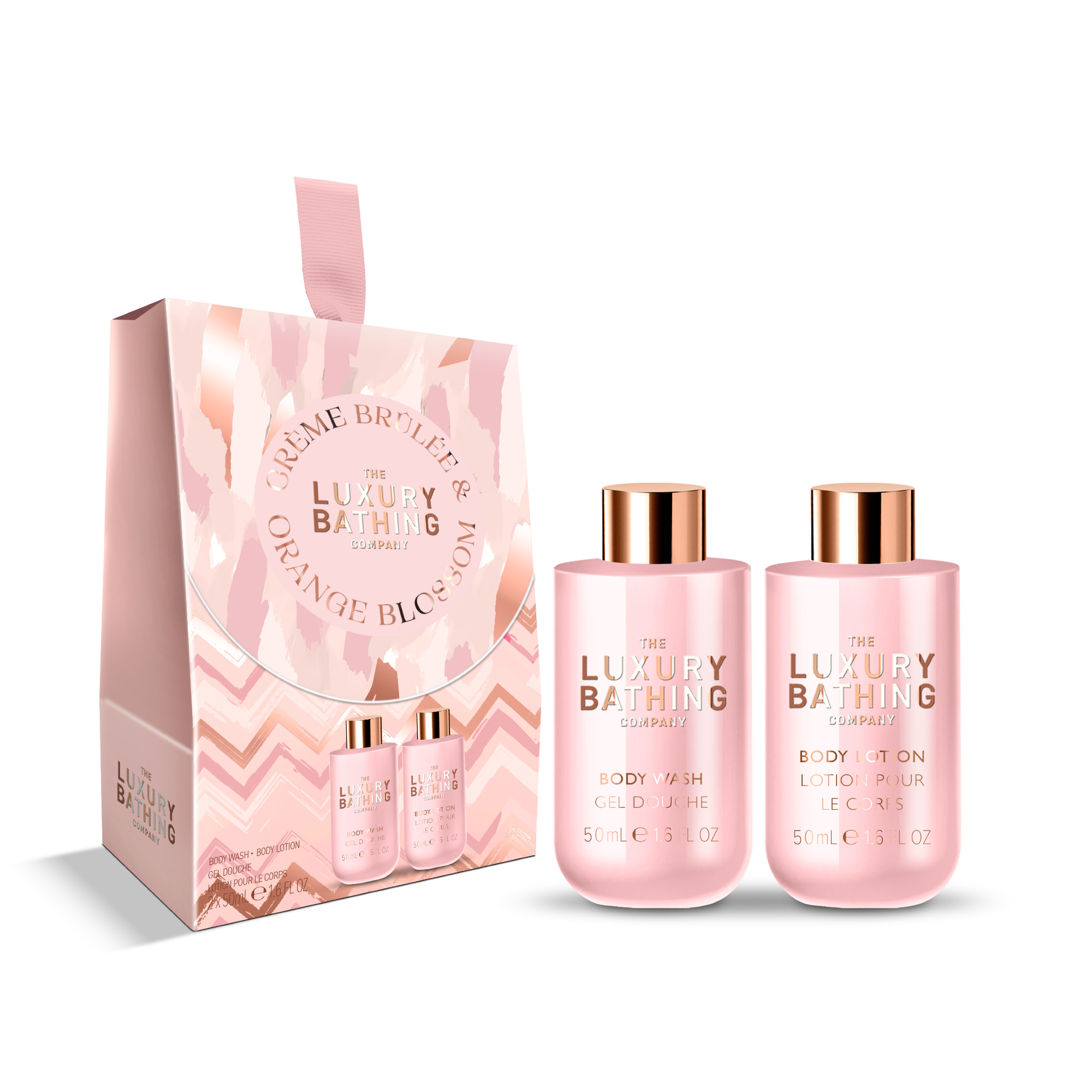 Grace Cole Set cadou mini îngrijire corporală Creme Brulée & Flori de portocal 2 buc