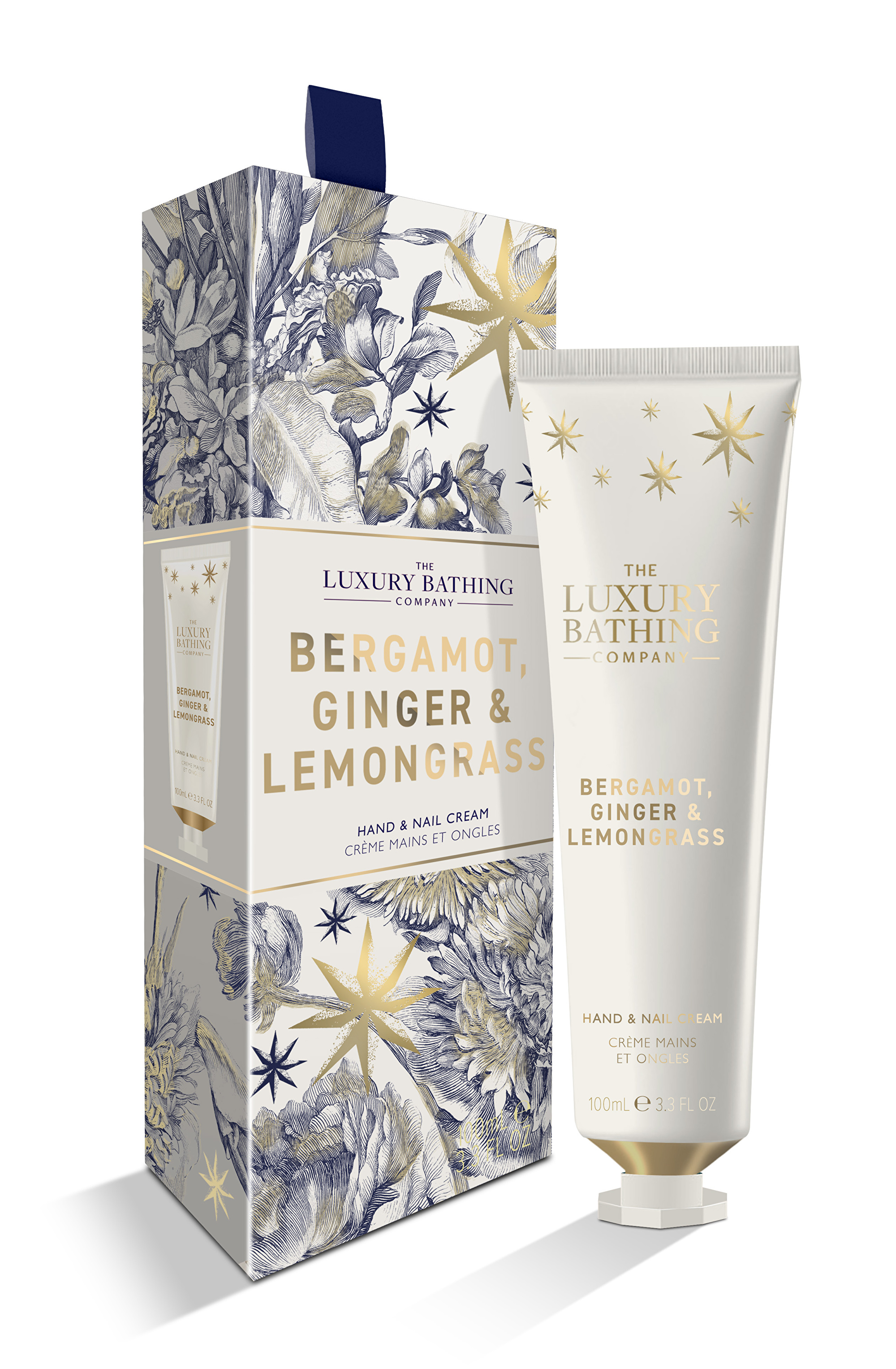The Luxury Bathing Company Krém na ruky a nechty Bergamot, Zázvor & Lemongrass (Hand & Nail Cream) 100 ml