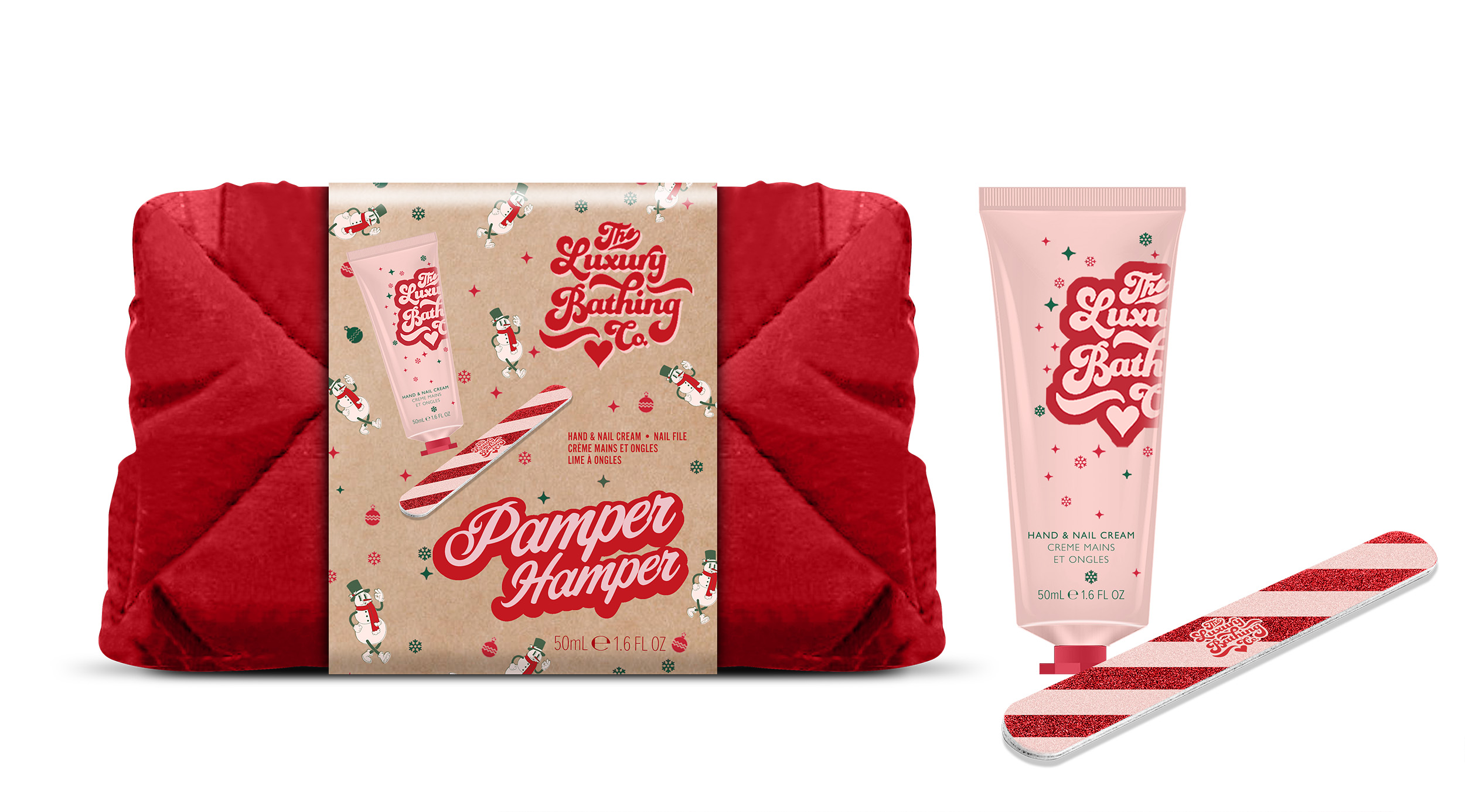 The Luxury Bathing Company Mini darčeková sada Vianočné cukrovinky, Kakao & Vanilka 2 ks