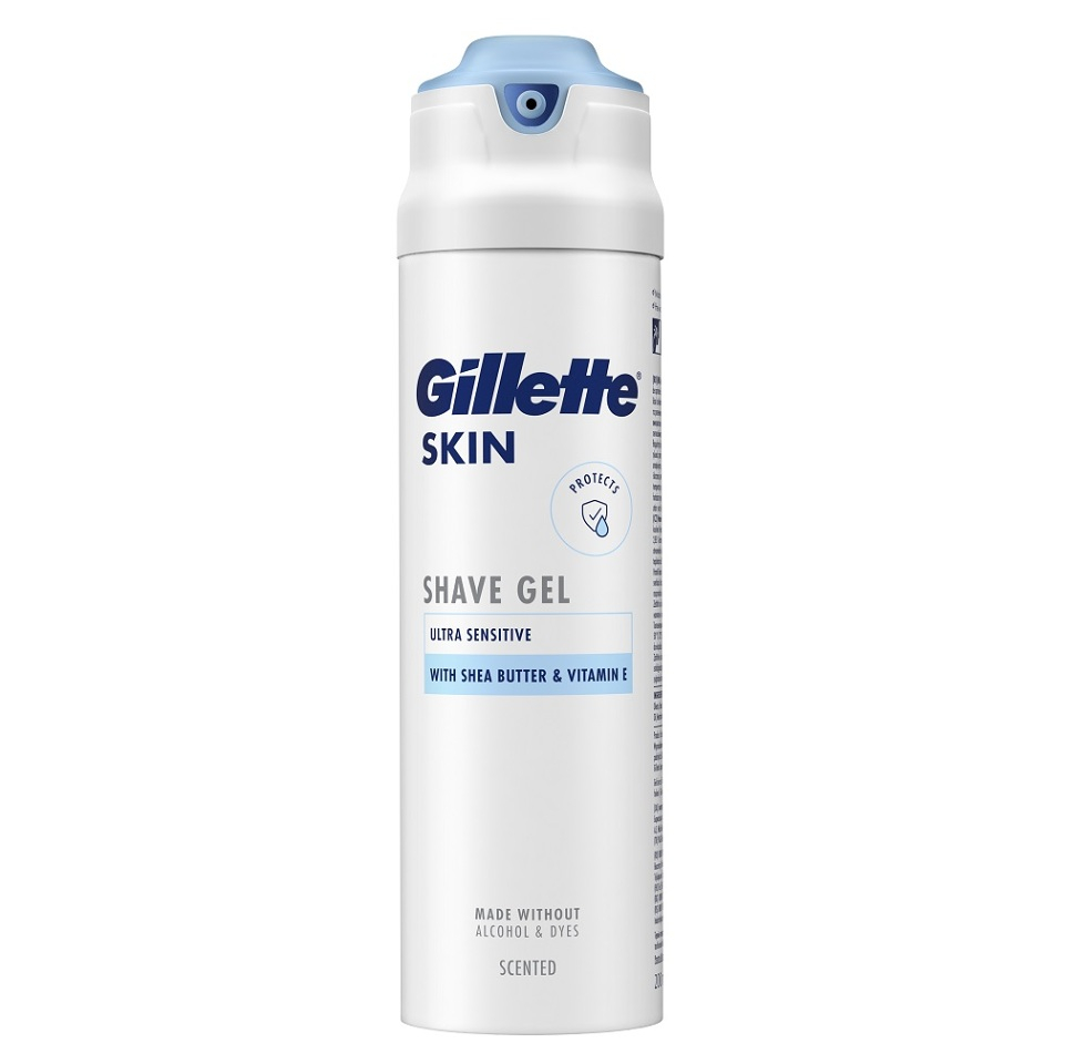 Gillette Gél na holenie pre citlivú pleť Ultra Sensitiv e (Shave Gel) 200 ml + 2 mesiace na vrátenie tovaru